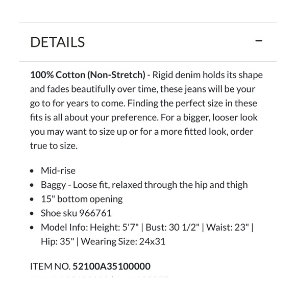 Levi’s 94’ baggy jeans NWT - Picture 4 of 14